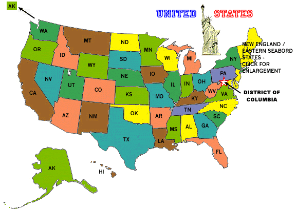 USA map