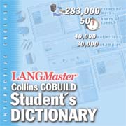 The LANGMaster series - Collins COBUILD Student's Dictionary